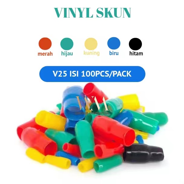 Vinyl Skun Kabel V22-25 Pelindung Skun Kabel Vinyl End Cap