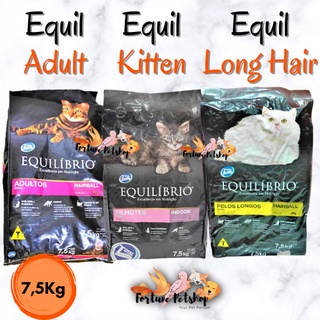 KHUSUS INSTAN/ SAMDAY - Equil kitten 7,5Kg - Equil Adult 7,5Kg / Equil Long Hair 7,5Kg Equilibrio 7.