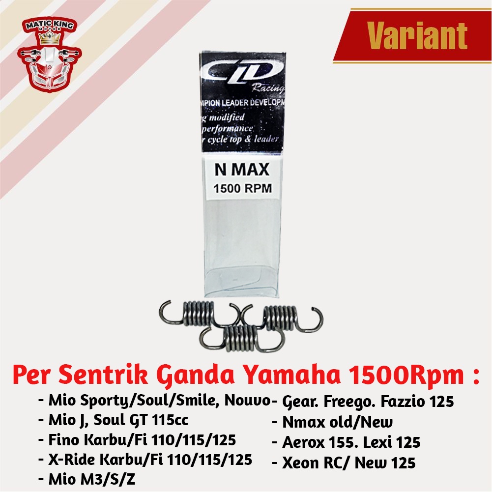 Per Kampas Ganda Nmax Mio M3 J GT Lexi Aerox Fino Free Go CLD 1500Rpm