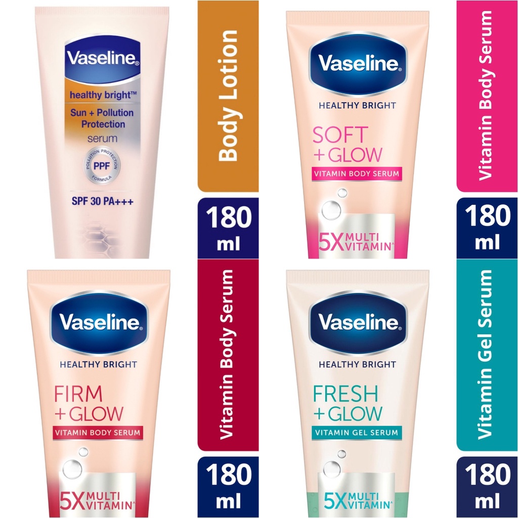 Vaseline Lotion Body Serum 180ml Firm Glow | Soft Glow | Fresh Glow