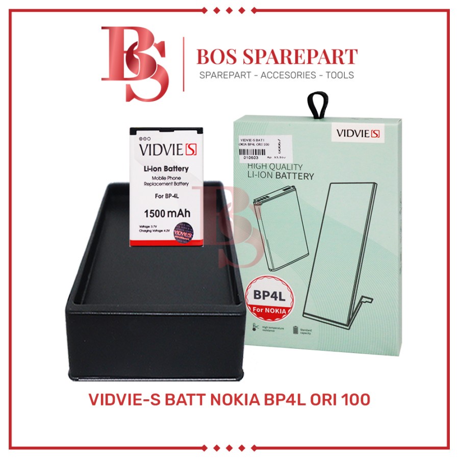 VIDVIE-S BATERAI NOKIA BP4L ORIGINAL 100 / BATTERY / BATRE