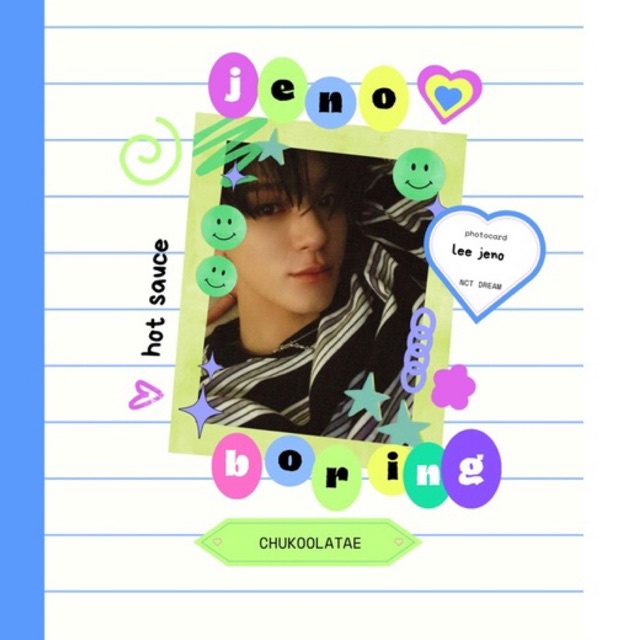 photocard jeno boring hot sauce
