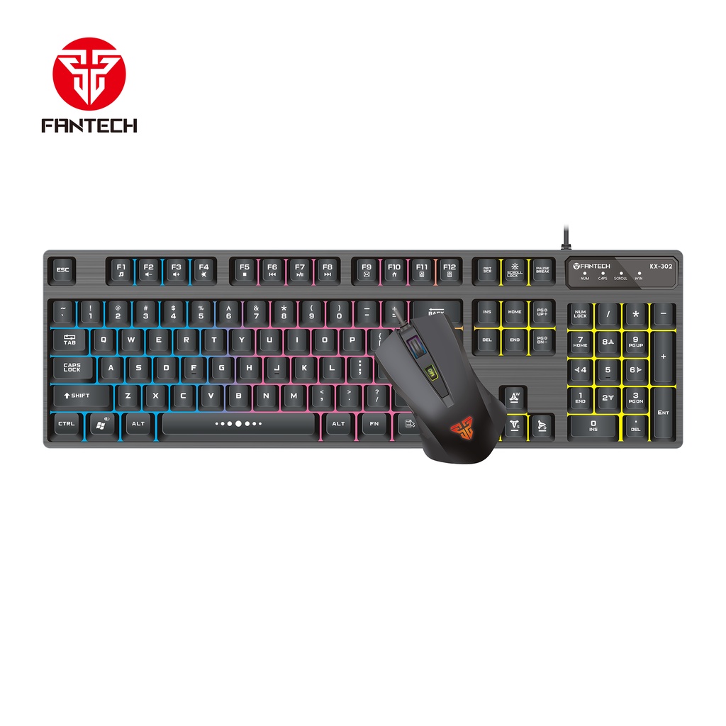 Fantech Keyboard Mouse Gaming Combo Bundle MAJOR KX302