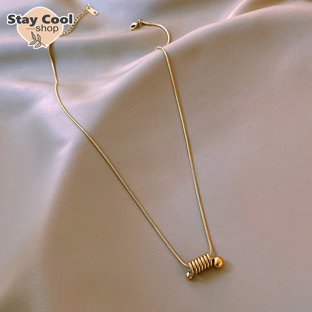 Kalung Titanium Gold Liontin Lolipop Anti Karat / Kalung Wanita / Accesories Wanita Kalung Titanium Anti Karat Selamnya / COD