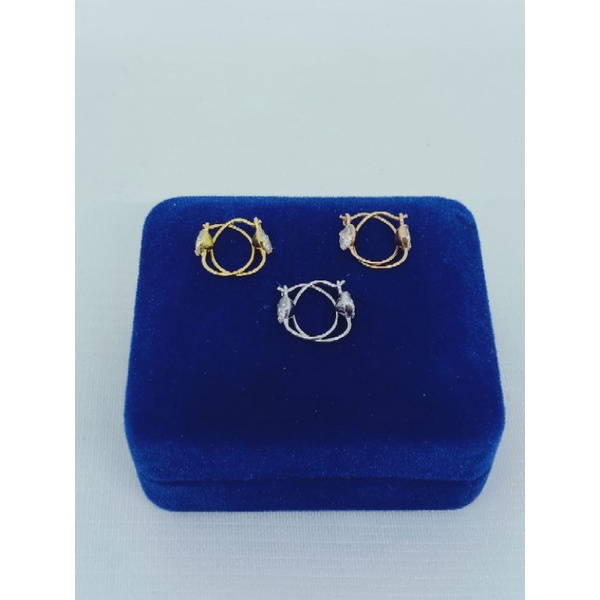 anting bayi/ anak kenip mp1&amp; mp2 S925/anting bayi perak asli silver 925 lapis emas/ anting fashion