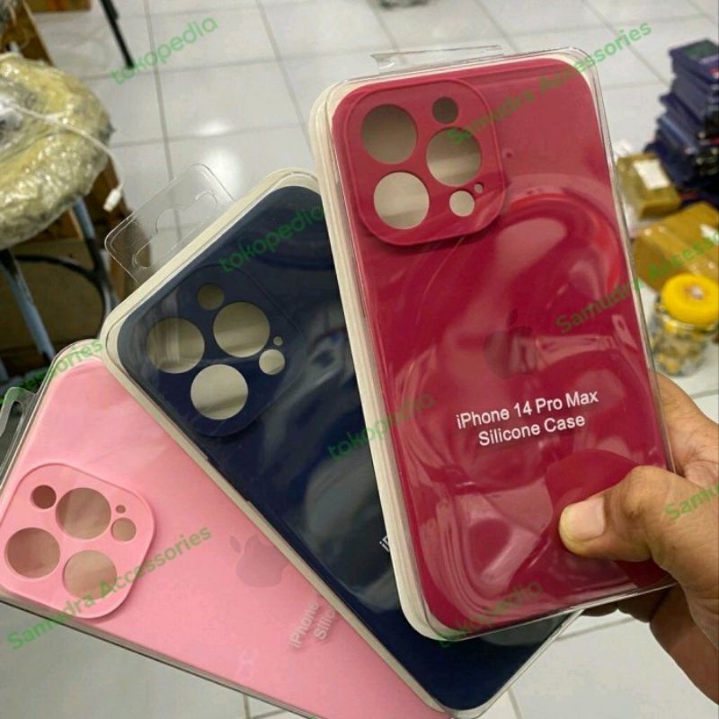 IPHONE 14 Pro Max 14 Max 14 Pro 14 Silikon Original Logo Apple iPhone Case Anti Noda