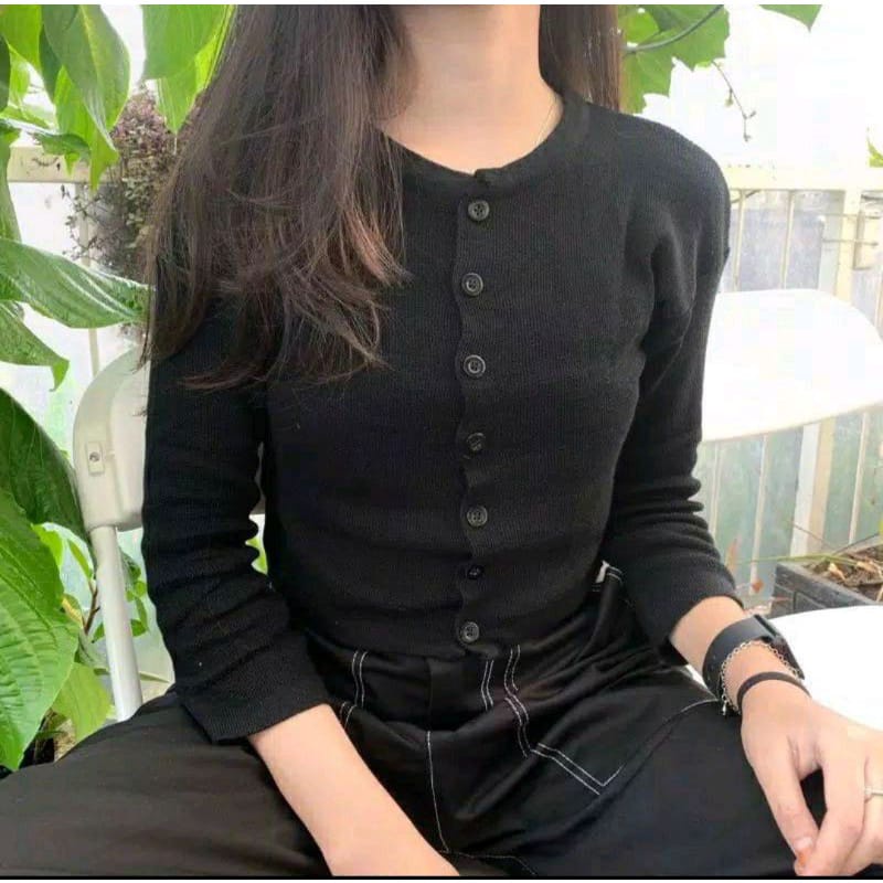 BAILEY CARDY RAJUT CROP/CARDIGAN RAJUT CROP TOP/ANGEL BOTON SKIRT