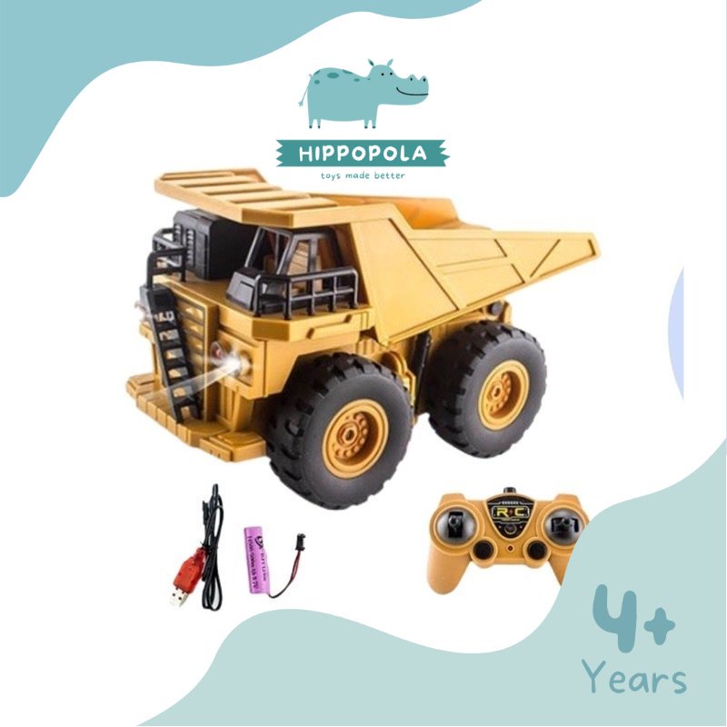 Hippopola Mainan Remote Control Dump truck / Mobil Remote Control / RC Dump Truck / Mainan dump truc