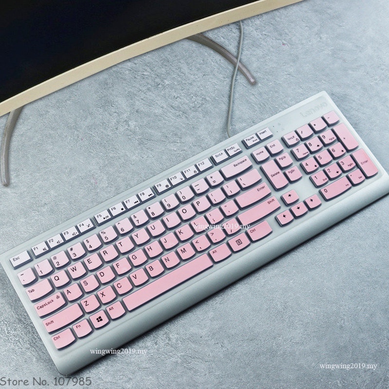 Skin Cover Pelindung Keyboard Wireless Bahan Silikon Untuk Lenovo Essential All in one PC KBRFBU71 KB318W