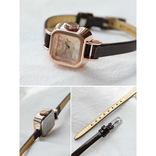 JULIUS Original Jam Tangan Analog JA-496 Kecil Kotak Fashion Korea Wanita