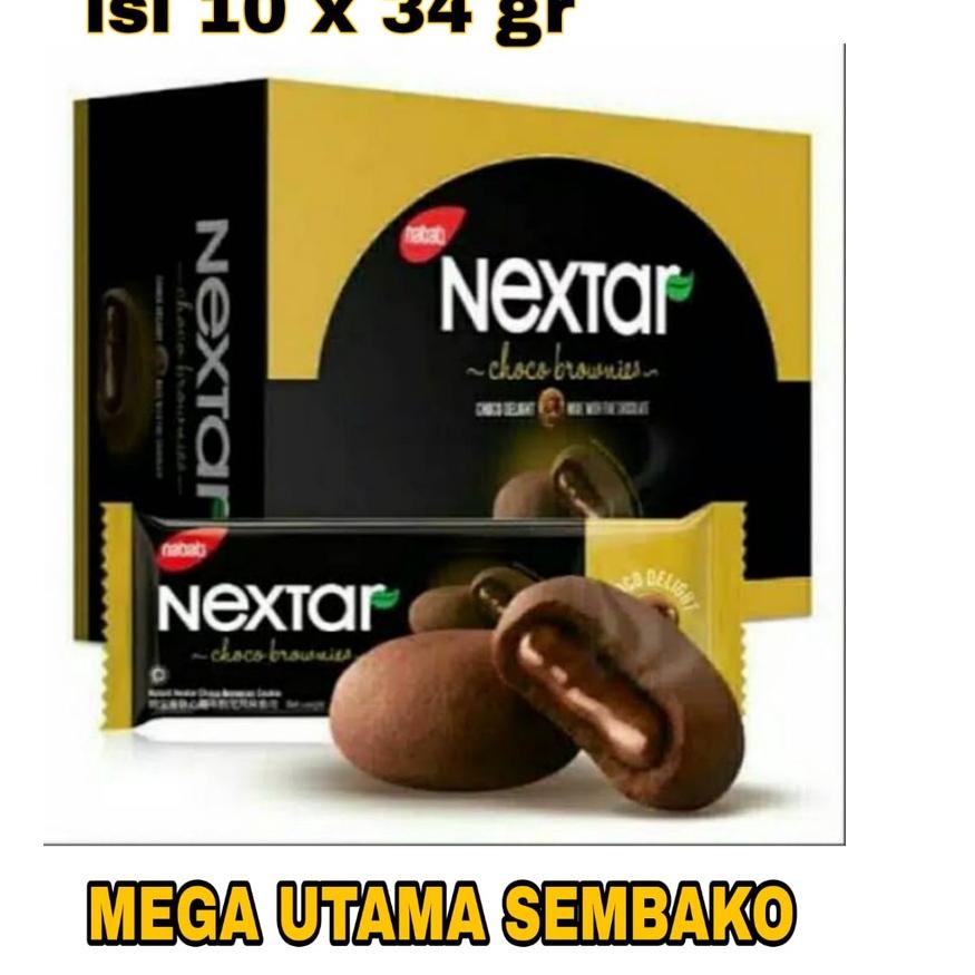 

D8p3O--nextar nabati brownies chocolate, nanas dan strawberry per box isi (10 pcs x 34 gr )