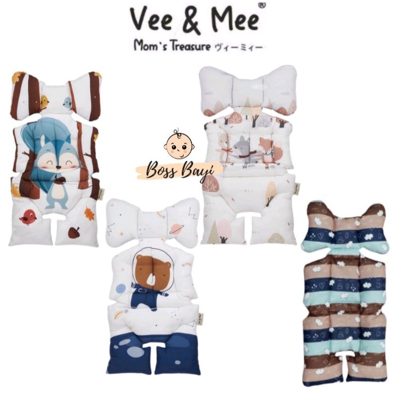 VEE &amp; MEE - Alas Stroller Motif + Bantal Rhino, Racoon n Friends, Squireel, Astronot Bear, Circus