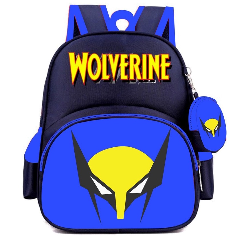 BDKR_TAS -  Tas Ransel Sekolah Anak Pria Terbaru 2022 Tas Backpack Sekolah Anak Laki-Laki PAUD TK SD SMP Termurah Tas Gendong Laki-Laki Motif Carakter Marvel Wolverine Terbaru Tas Ransel Backpack Korea Style BISA BAYAR DI TEMPAT [COD]
