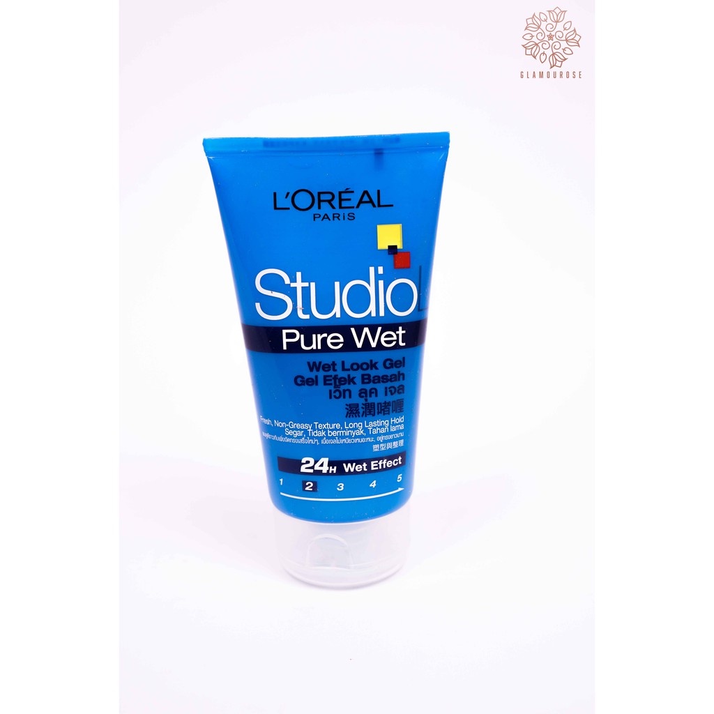 L`Oreal / Loreal Studio Line Wet Look Gel 150ml / Gel Rambut / Hair Gel Styling / Pomade Rambut / Po