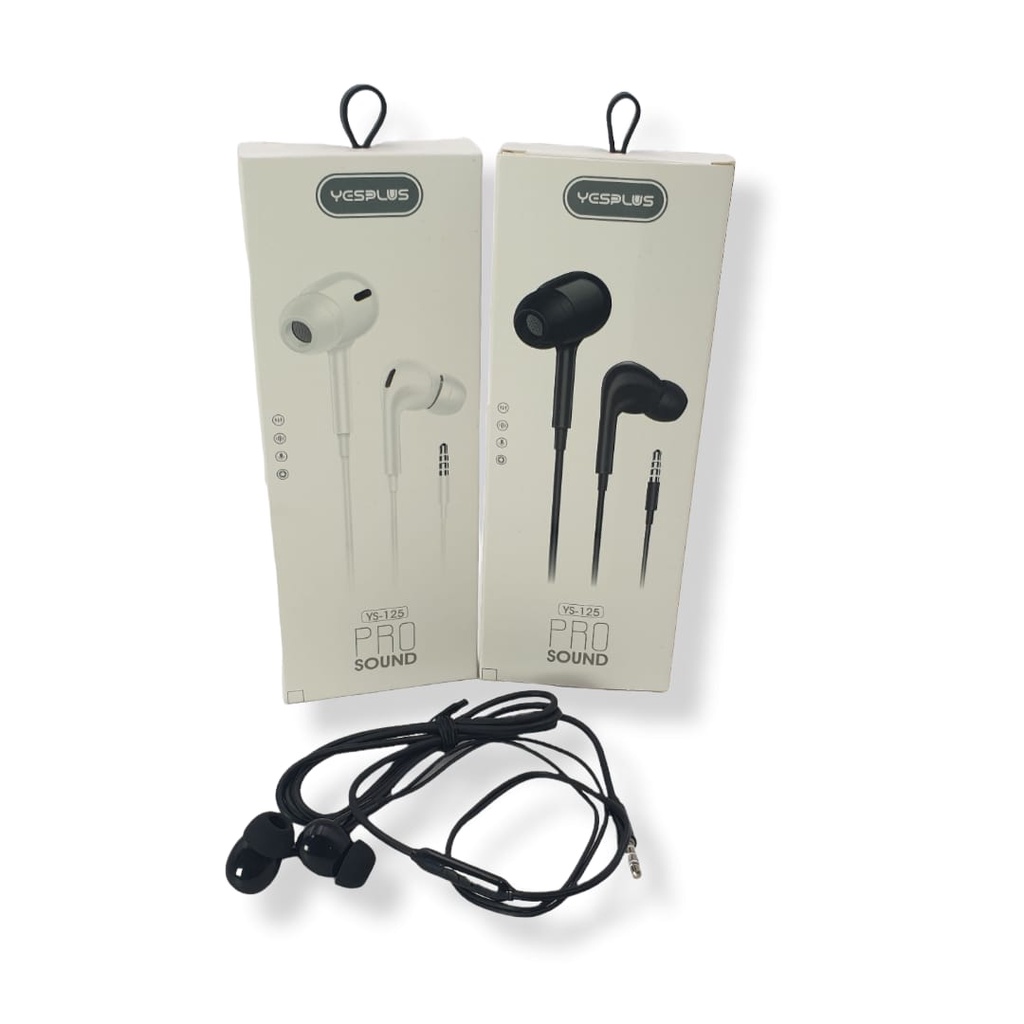 Handsfree Yesplus YS-125 / Stereo Earphone Original Accsesories  / Yesplus Accessories/ Wired Earphone Handsfree Deep Bass/ Headset