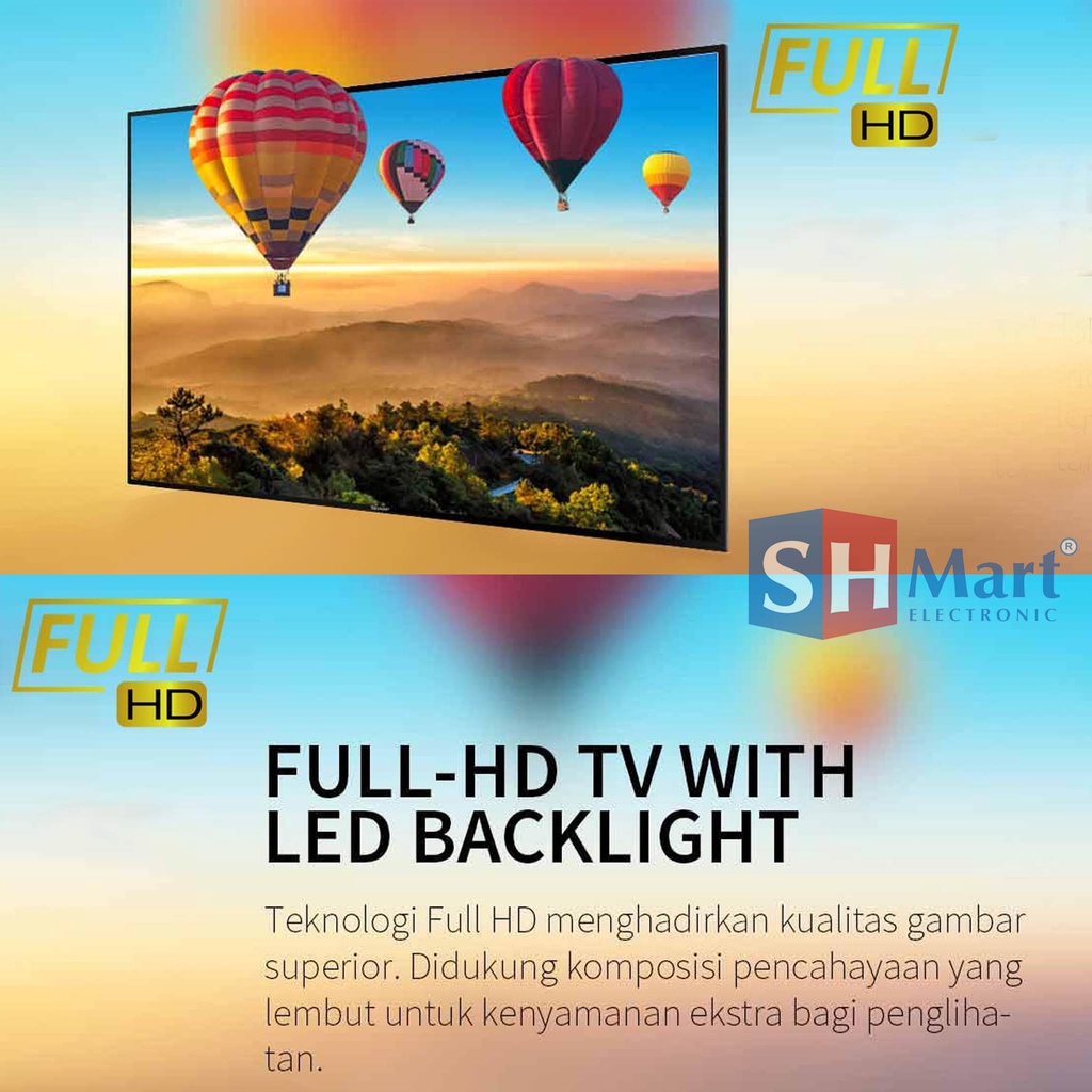 TV SHARP 50 INCH 2T-C50AD1i / 50AD1i FULL HD DVB-T2 HDMI USB MOVIE GARANSI RESMI