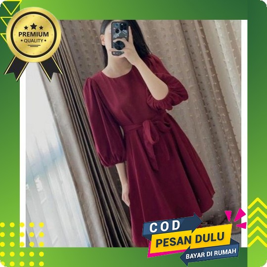 Dress Brokat Party Dress-Dress Brokat Wanita-Dress Brokat Gereja Wanita-Dress Brokat Gereja-Dress Ba