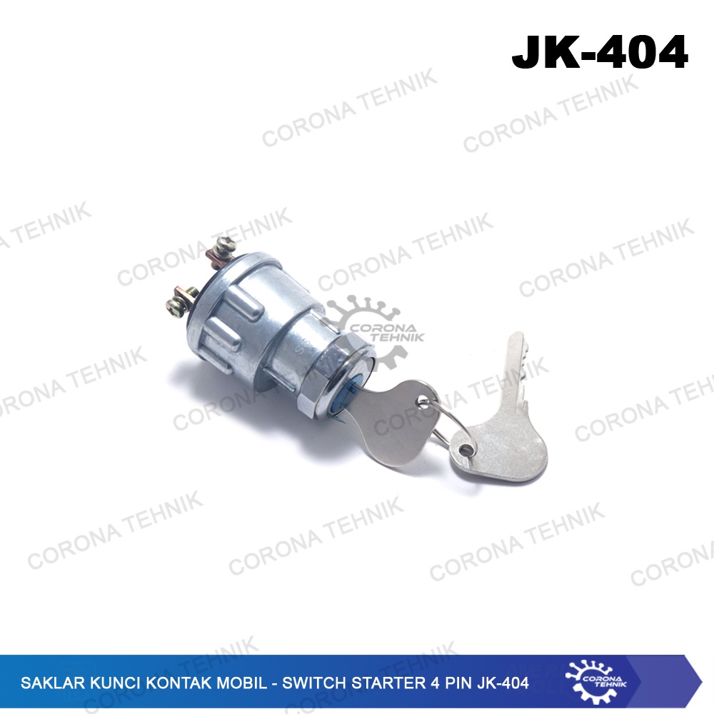 JK-404 - Saklar Kunci Kontak Mobil - Switch Starter 4 Pin