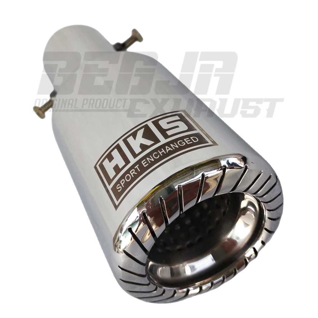 VARIASI UJUNG KNALPOT MOBIL HKS ULIR SISTEM PEMASANGAN BAUT