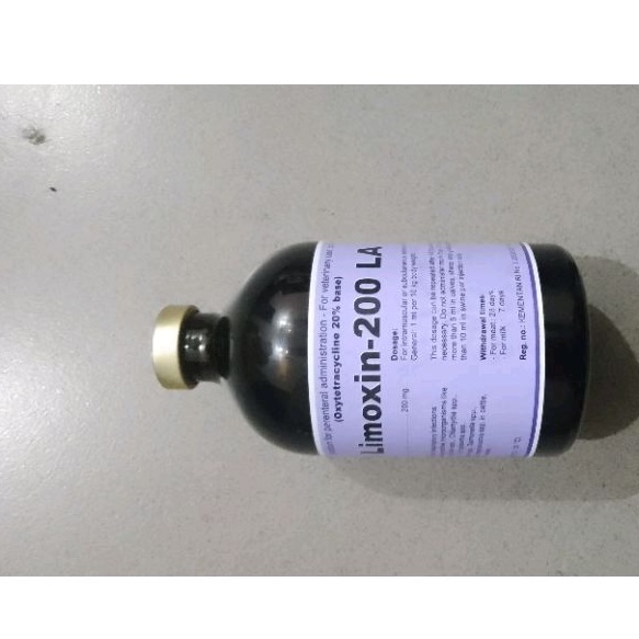 LIMOXIN-200 LA 100ml ED 03/2025 - Antibiotik spektrum luas untuk sapi kambing domba PMK, LSD