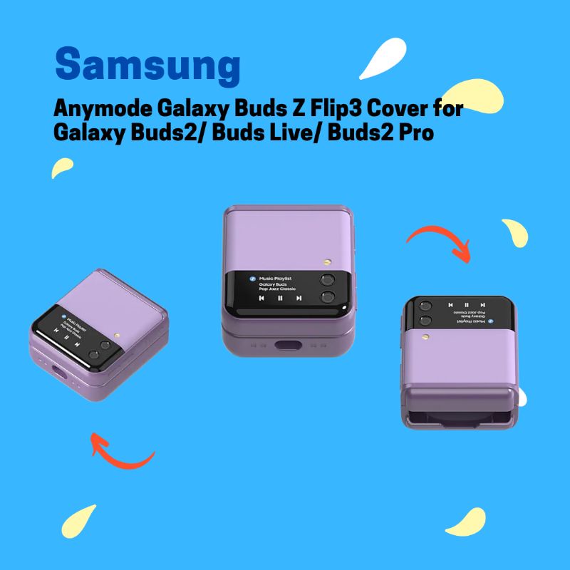 [LIMITED] Samsung Anymode Galaxy Buds Z Flip3 Cover for Galaxy Buds2 / Buds Live / Buds2 Pro (Casing