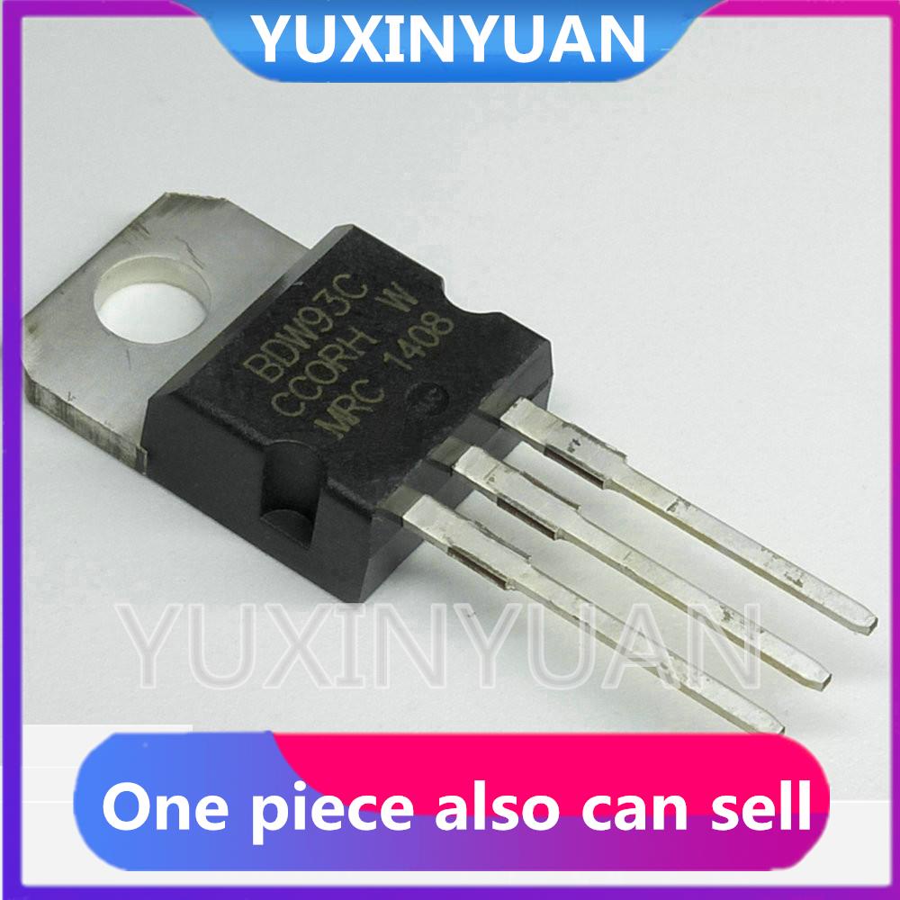 10pcs/lot BDW93C BDW93 TRANS NPN DARL 100V 12A TO220-3 IN STOCK 新边进口