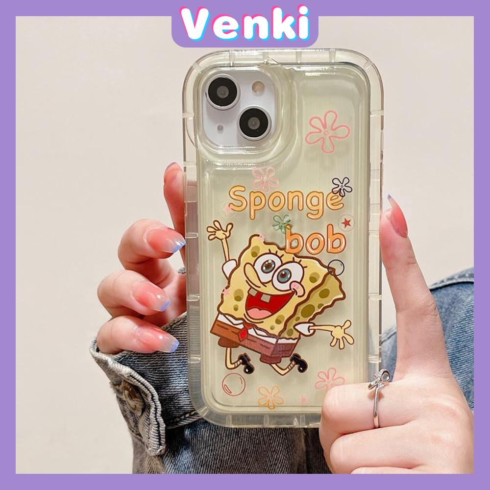 Case For iPhone 14 Pro Max TPU Soft Jelly Airbag Case Clear Cartoon Cute Character Case Camera Protection Shockproof For iPhone 14 13 12 11 Plus Pro Max 7 Plus X XR