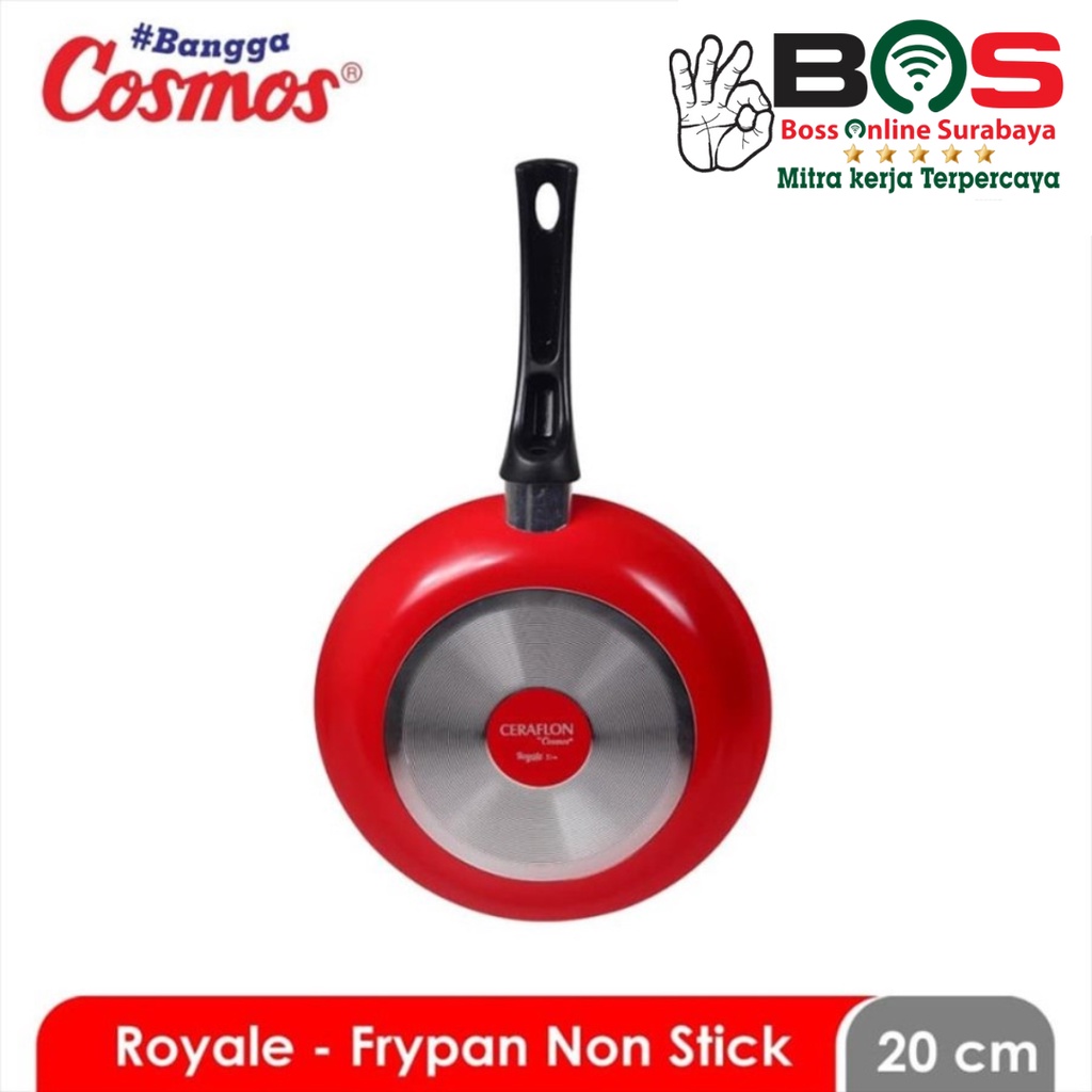 Frypan Cosmos Wajan Penggorengan Anti Lengket 20 CM CFP 20 R Wajan Cosmos
