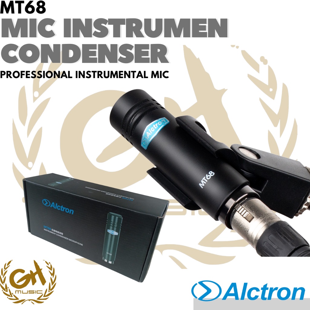ALCTRON MT68 CONDENSER INSTRUMENT MICROPHONE - Mic Instrumen Condenser