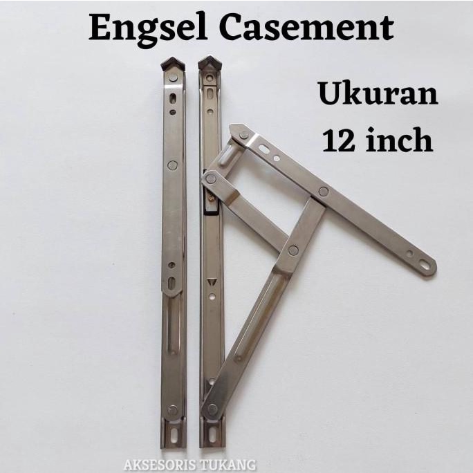 &<&<&<&] Engsel Casement Jendela Aluminium 12 Inch