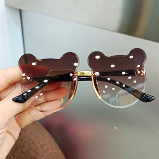 GO! KC784 Kacamata bear anak Fashion Kaca mata Telinga Beruang Perempuan Import