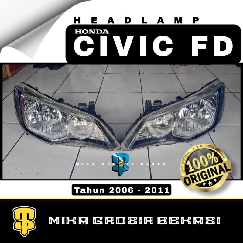 Jual Headlamp Lampu Depan Honda Civic Fd Ori