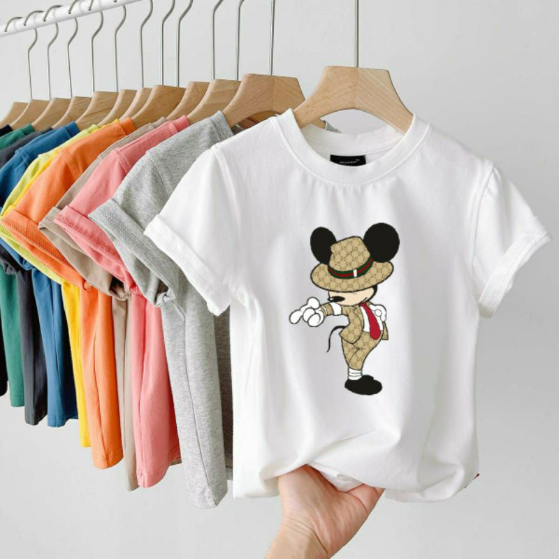 Kaos Anak Unisex Usia 2-10th Kaos Oblong Anak MickyGC