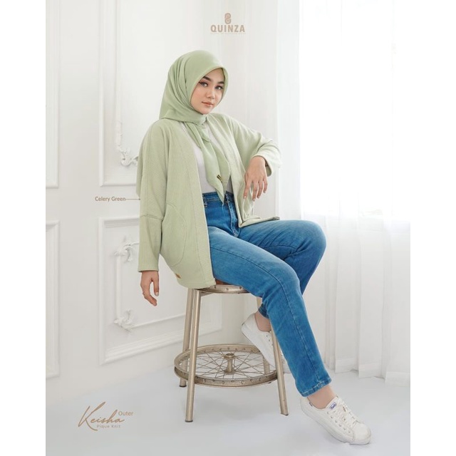 Keisha Outer by Quinza | Brandsister Nadheera Luxury | Nadheera Luxury ORI | Cardigan Quinza