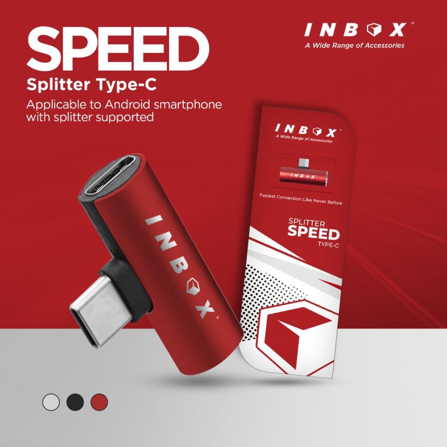 INBOX Splitter Type-c / Lightning Speed Adapter Converter Jack 3.5mm