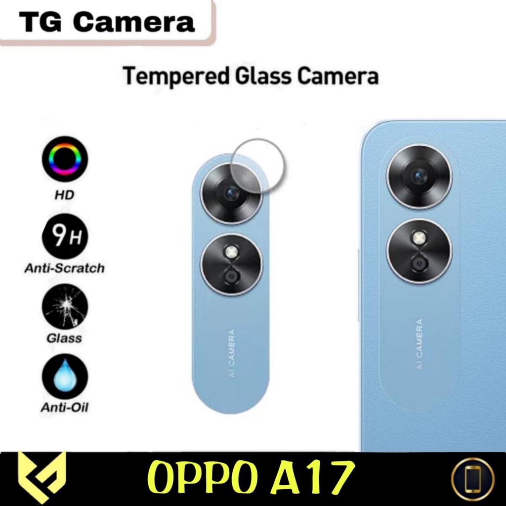 PROMO 3in1 Tempered Glass OPPO A17 Free Anti Gores CAMERA &amp; GARSKIN OPPO A17