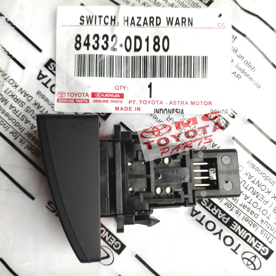 Switch Tombol Hazard Toyota Sienta 84332-0D180