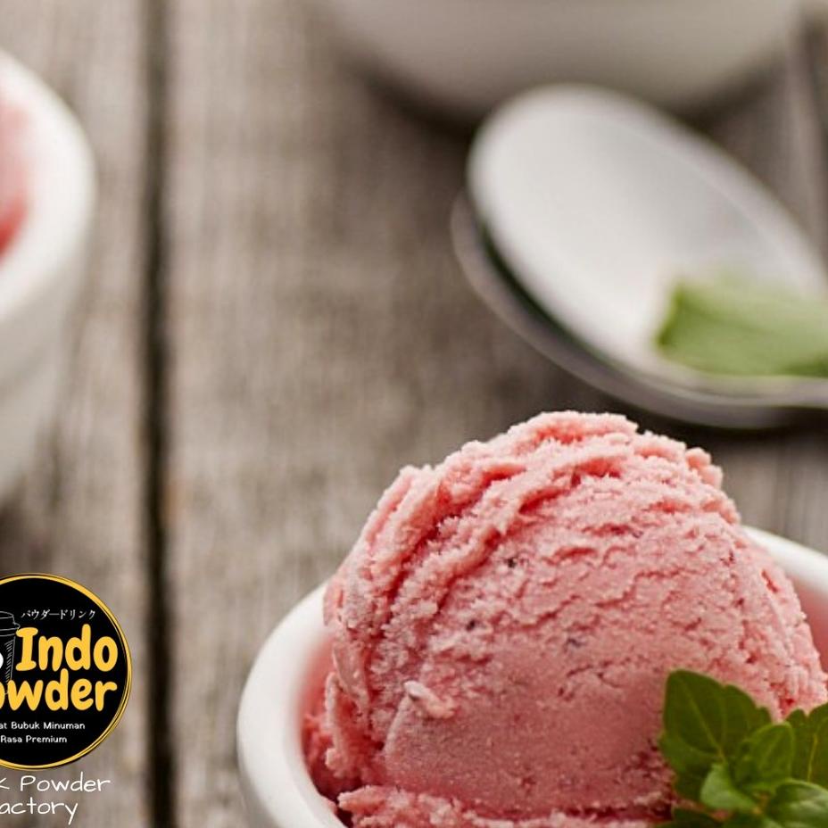 

Bnting Harga Strawberry HARD ICE CREAM Powder 1Kg / Bubuk Ice Cream Strawberry 1Kg
