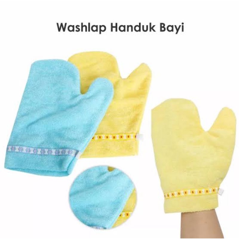 Washlap Handuk Lembut - WasLap Tangan Halus - Wash Lap Sarung Tangan Handuk Badan Bayi