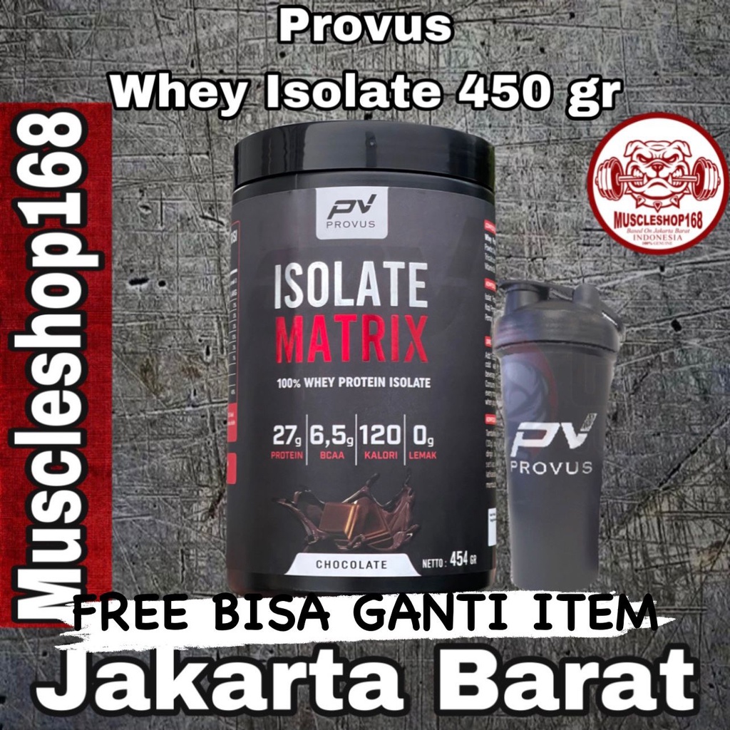 Provus Isolate Matrix 450 gr 1 lbs 100% Whey Isolate Protein BPOM