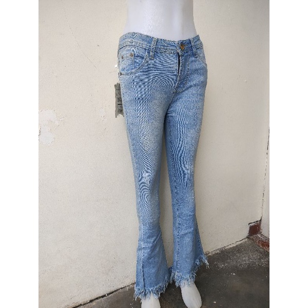 CELANA JEANS PANJANG WANITA celana perempuan cewek cewe bahan Soft Jeans Motif