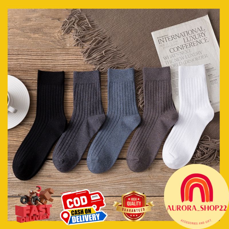 [COD] KAOS KAKI PANJANG PRIA WANITA UNISEX BERGARIS KAOS KAKI SEKOLAH KERJA IMPORT KAOS KAKI UNISEX MID SOCK