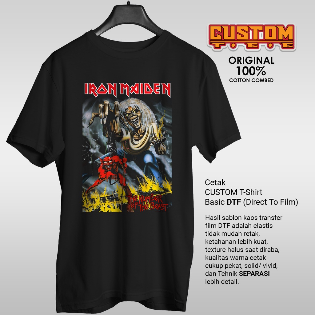 Kaos Band Iron Maiden The Number Of The Beast
