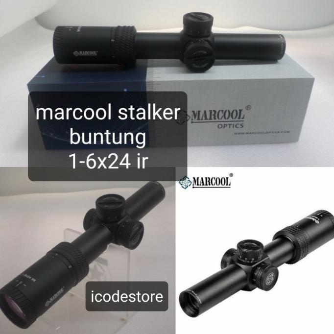 Marcool Stalker 1-6X24 Ir Scope Teleskop Buntung Antishock Tactical