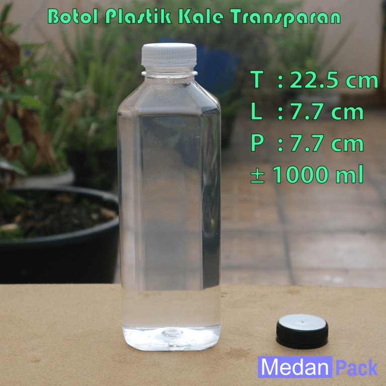 Botol Plastik Kale Square Petak Kotak SP 1000 ml