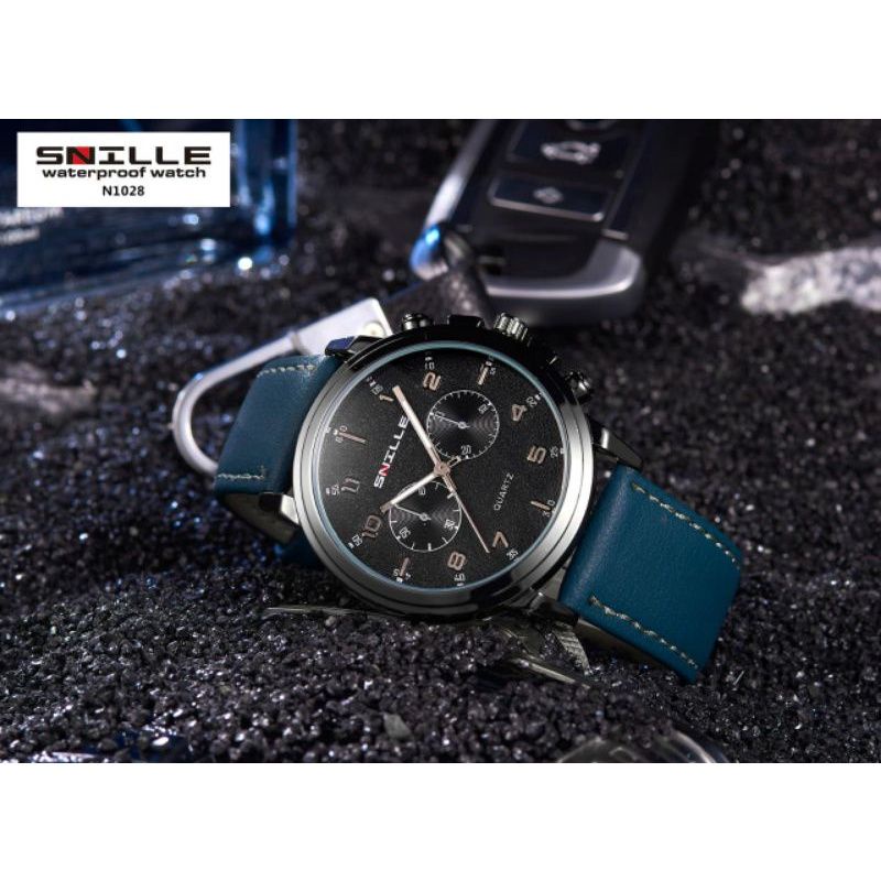 JAM TANGAN ORIGINAL PRIA SNILLE N1028 WATERPROOF CRONO OFF