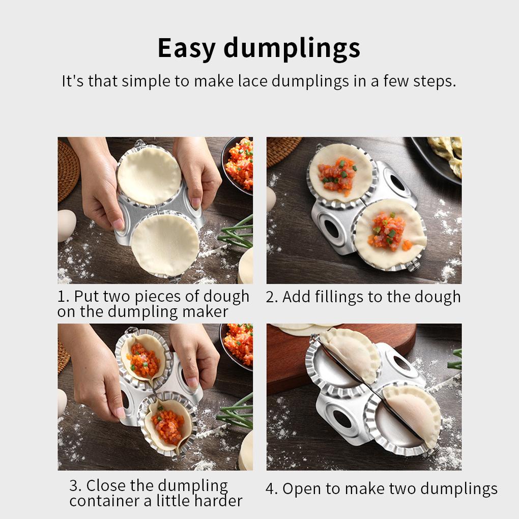 Cetakan Pangsit Cetakan Pangsit Stainless Cetakan Pembuat Pangsit DIY Aksesori Dapur