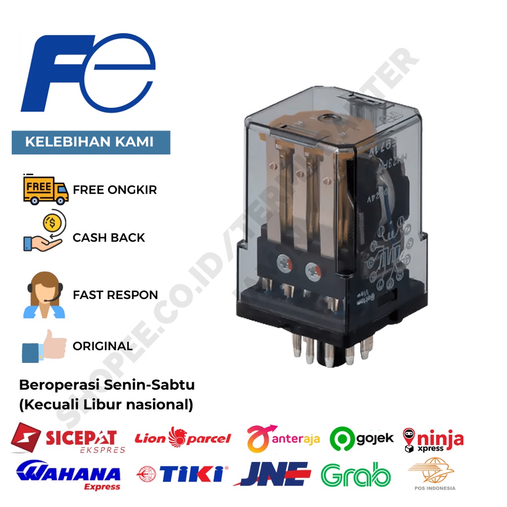 FUJI HH23PW STANDARD RELAY WITH KONTAK 3PDT