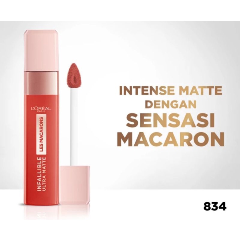 LOreal Paris Infallible Les Macarons - Liquid Lipstik - 834