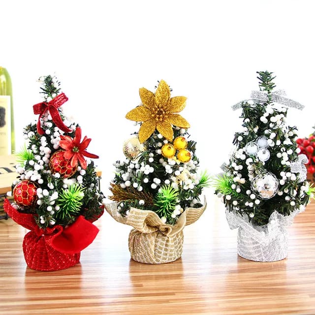 pohon natal mini dekorasi meja ornamen dekorasi pesta pohon natal